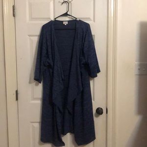 LulaRoe blue cardigan sweater